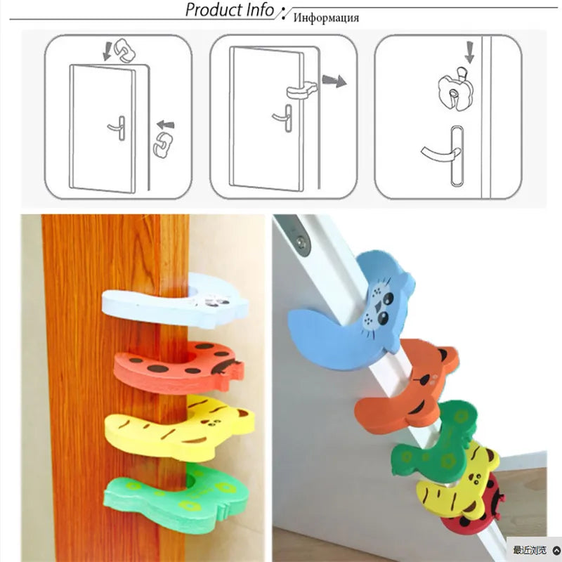 Child Safety Lock Door Stopper Cabinet