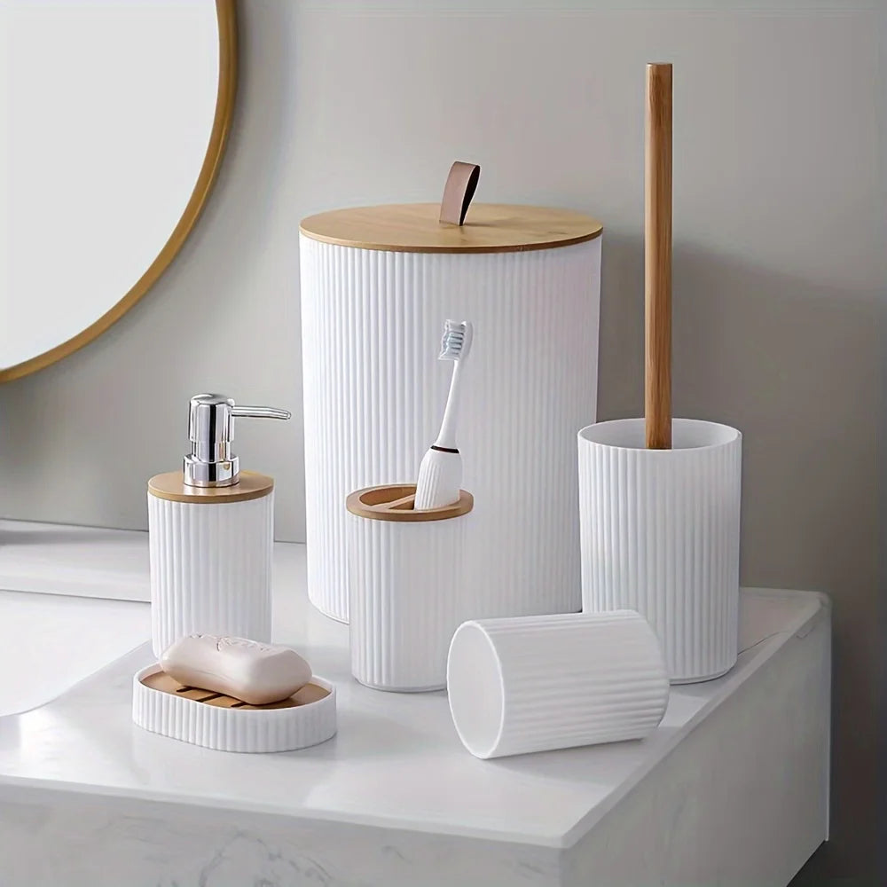 6 Piece Bathroom Accessories Set