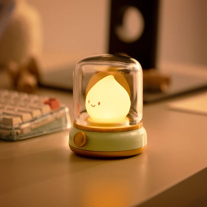 LED Flameless Candle White Noise Dimmable Night Light
