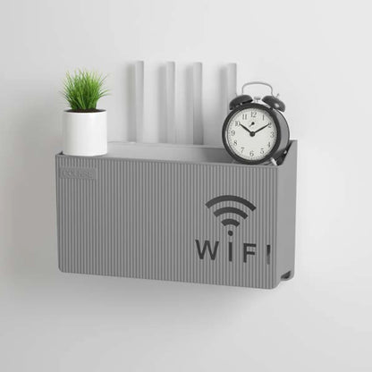 Router and set-top box storage rack