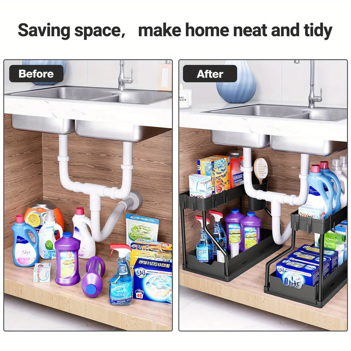 Kay Dubh Rack Multi Layer Pull Out Storage Rack – Kays Home & Kitchen
