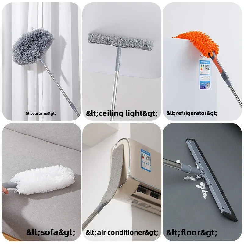 Retractable Microfiber Dust Duster Cleaning Tool