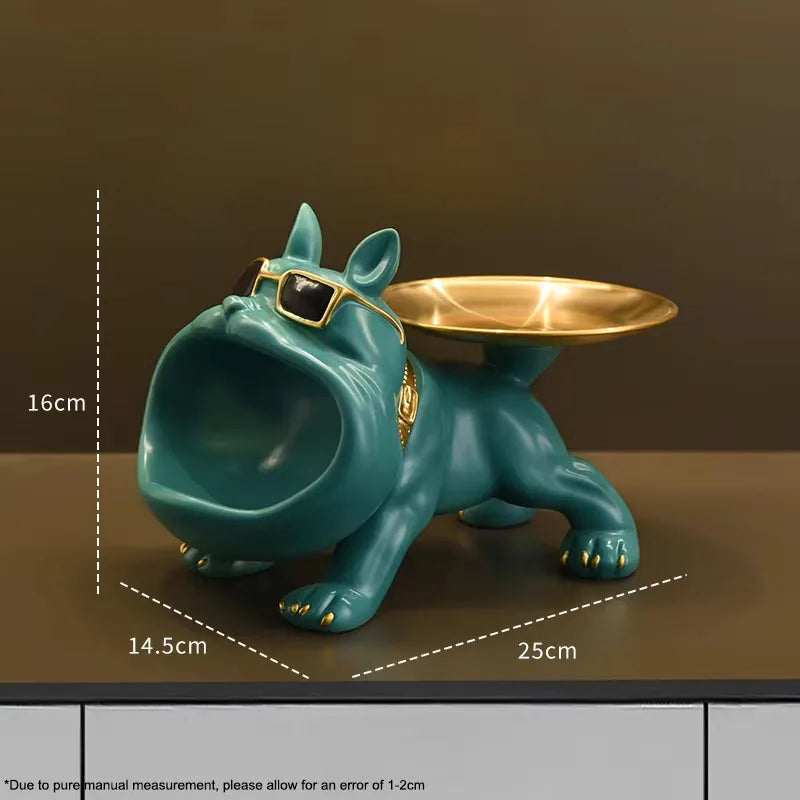Resin Bulldog Statue Storage