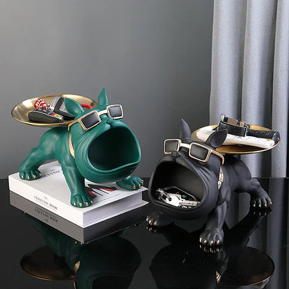 Resin Bulldog Statue Storage