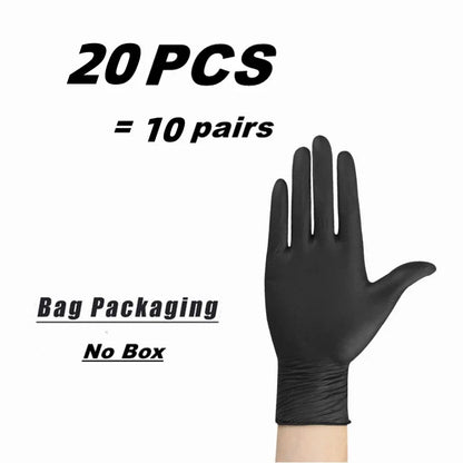 Black Nitrile Disposable Gloves