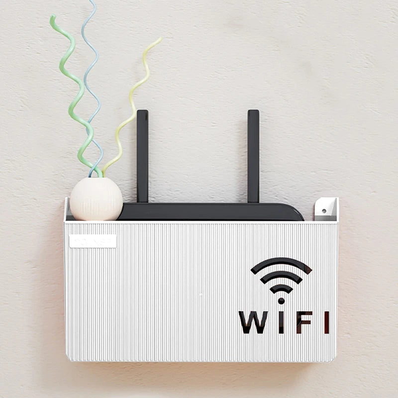 Router and set-top box storage rack