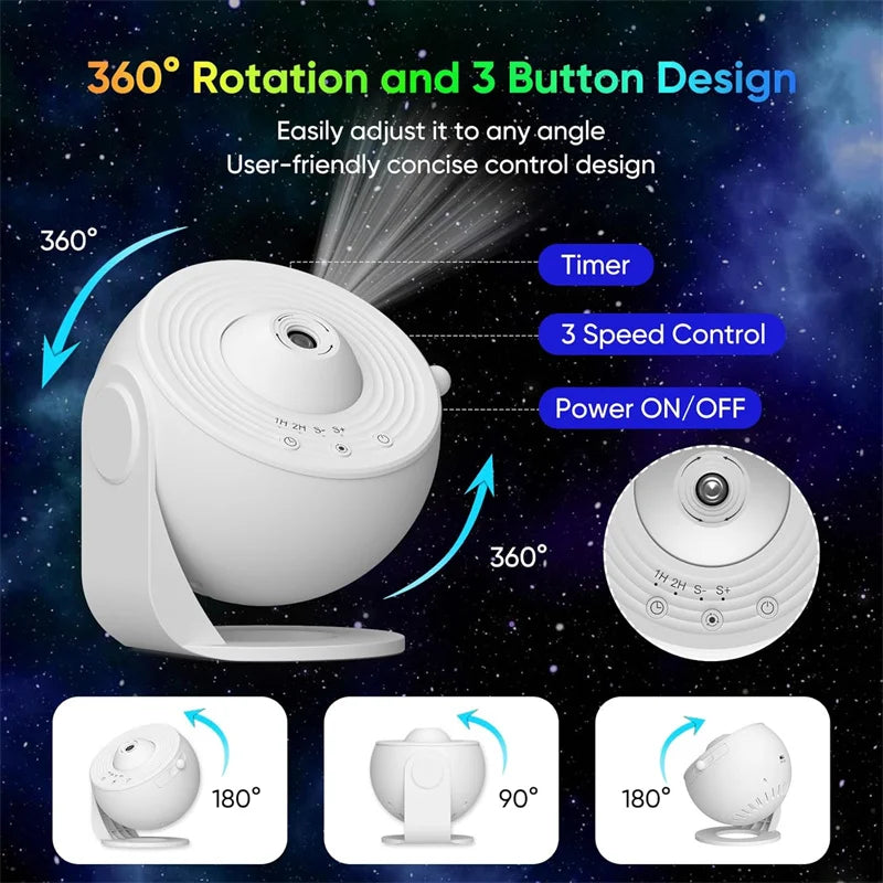 Galaxy Star Projector LED Night Light