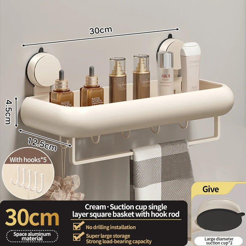 Wall Mounted Bathroom Organizer Rack