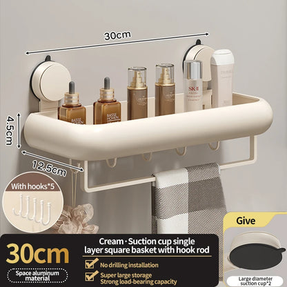 Wall Mounted Bathroom Organizer Rack