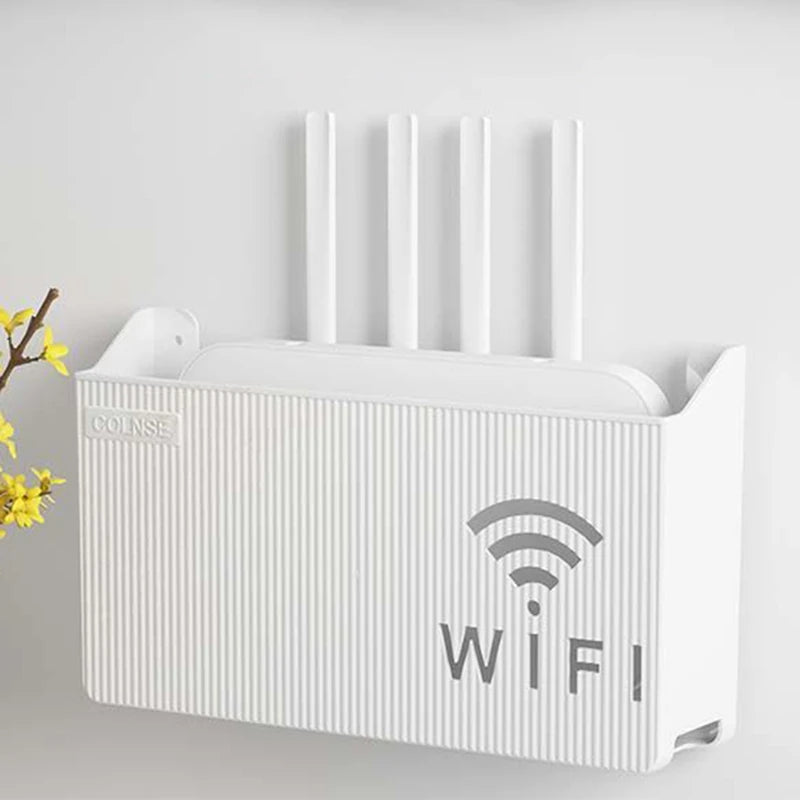 Router and set-top box storage rack