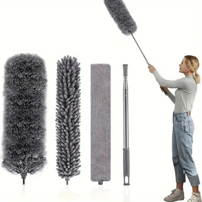 Retractable Microfiber Dust Duster Cleaning Tool