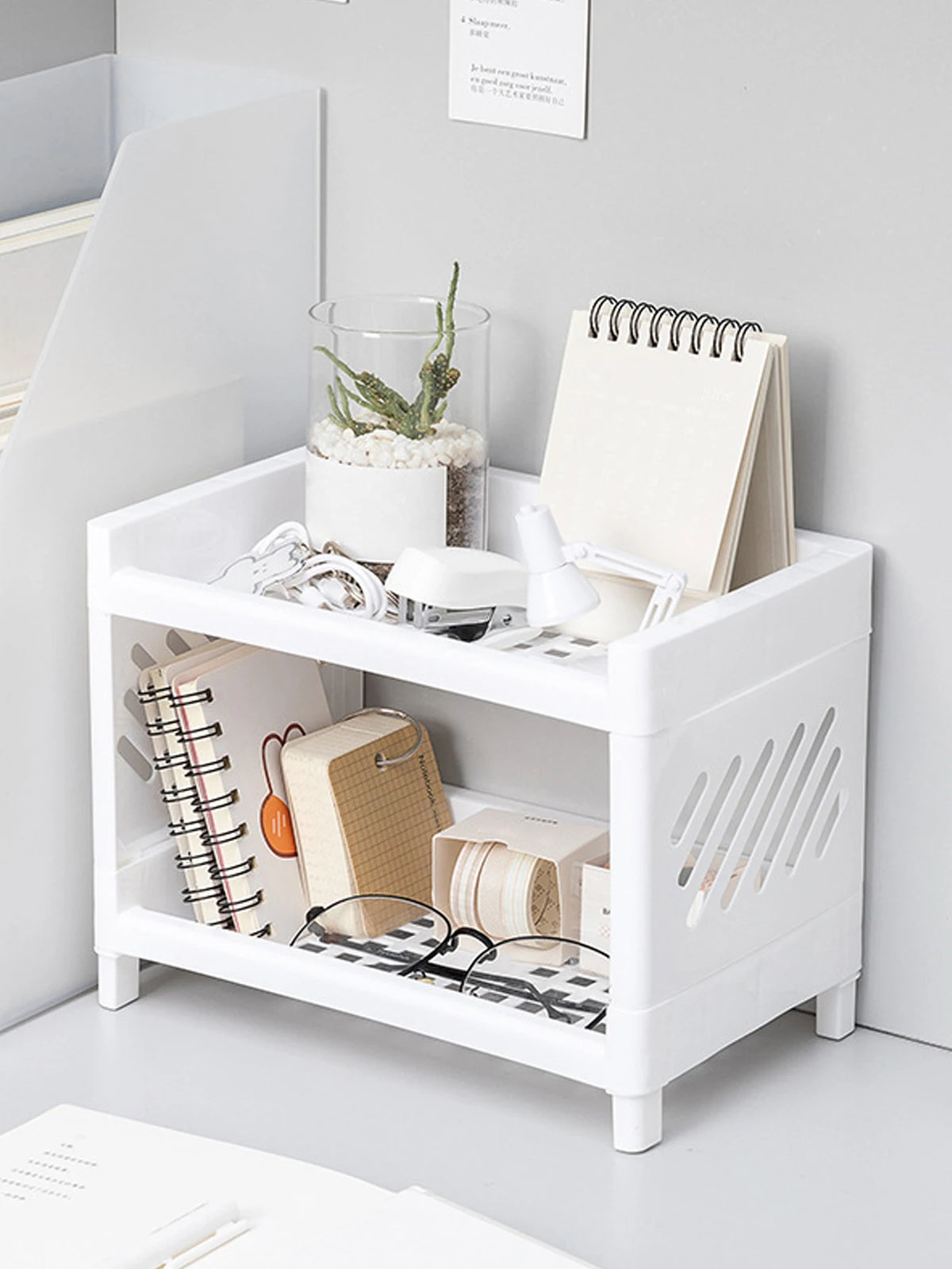 Kay Dubh Rack Double Layer Desktop Storage Rack – Kays Home & Kitchen