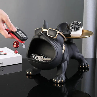 Resin Bulldog Statue Storage