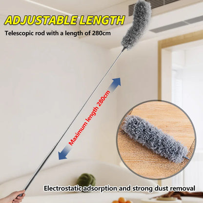 Retractable Microfiber Dust Duster Cleaning Tool