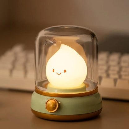 LED Flameless Candle White Noise Dimmable Night Light