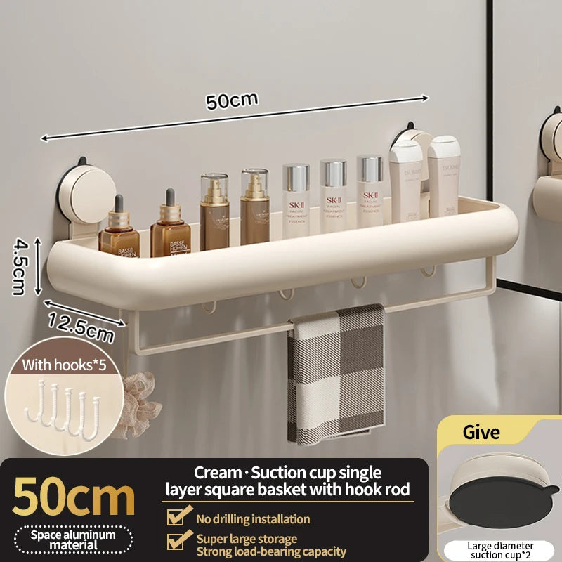 Wall Mounted Bathroom Organizer Rack
