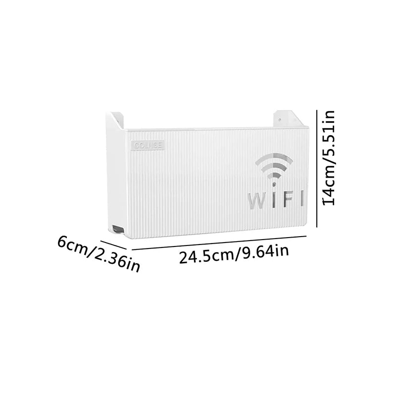 Router and set-top box storage rack