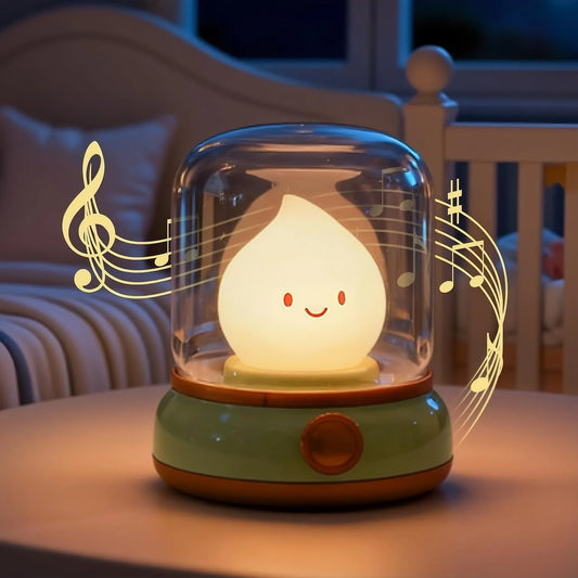 LED Flameless Candle White Noise Dimmable Night Light