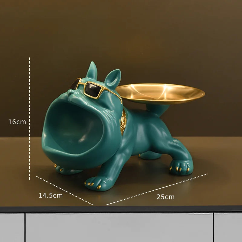 Resin Bulldog Statue Storage