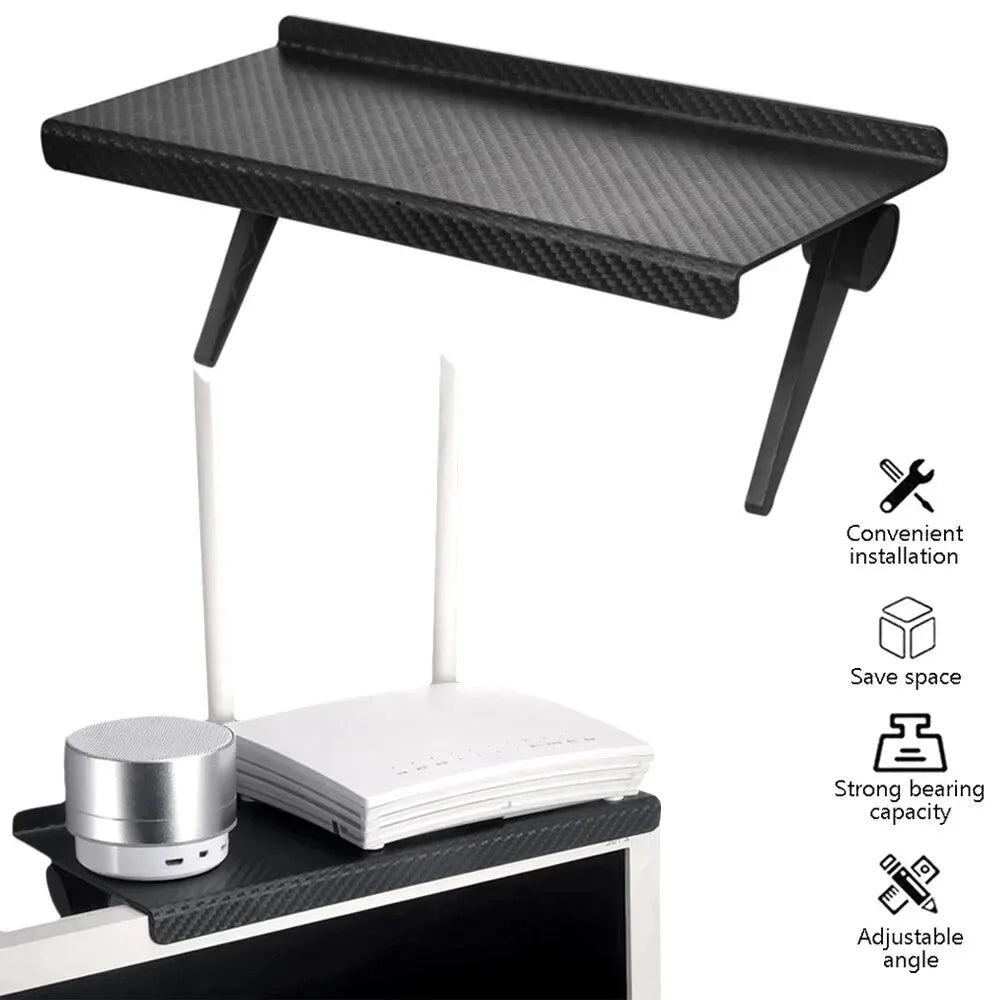 TV Screen Storage Rack Router Shelf Set
