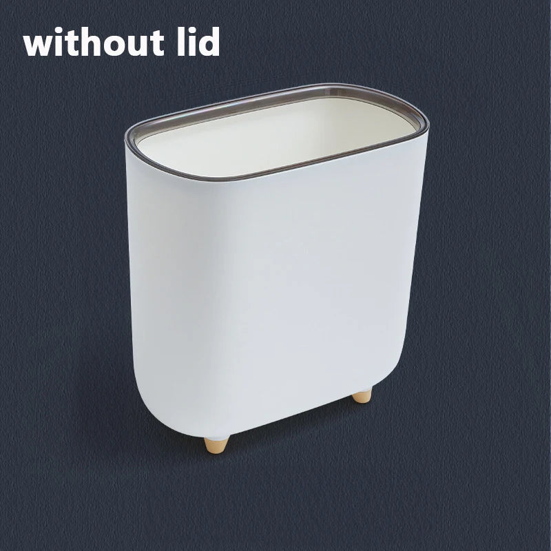 Slim Bathroom Trash Can