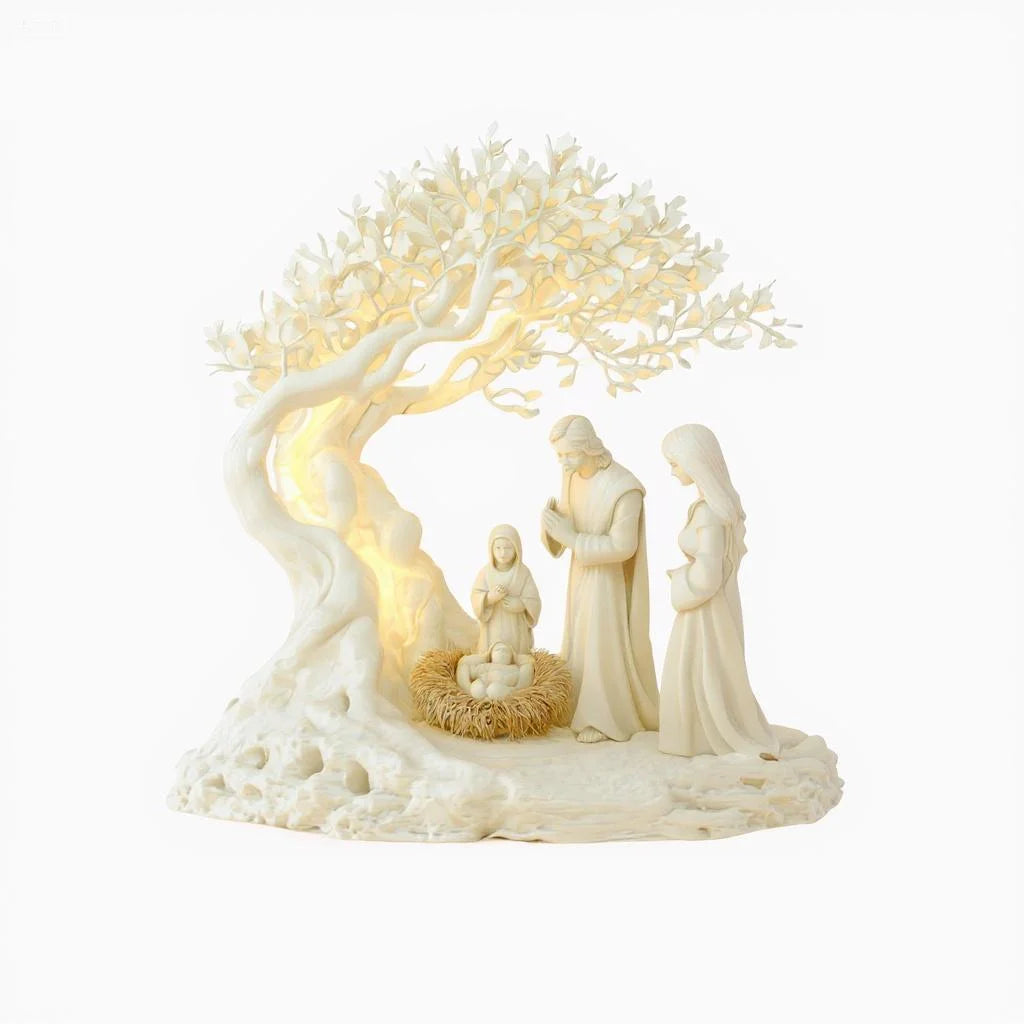2D Prayer Moonlight Tree Decor Religious Desk