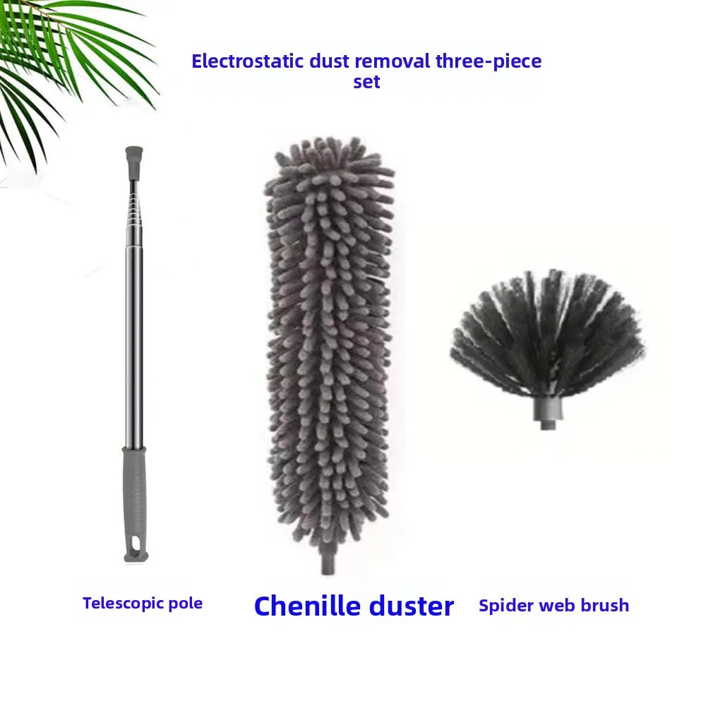 Retractable Microfiber Dust Duster Cleaning Tool