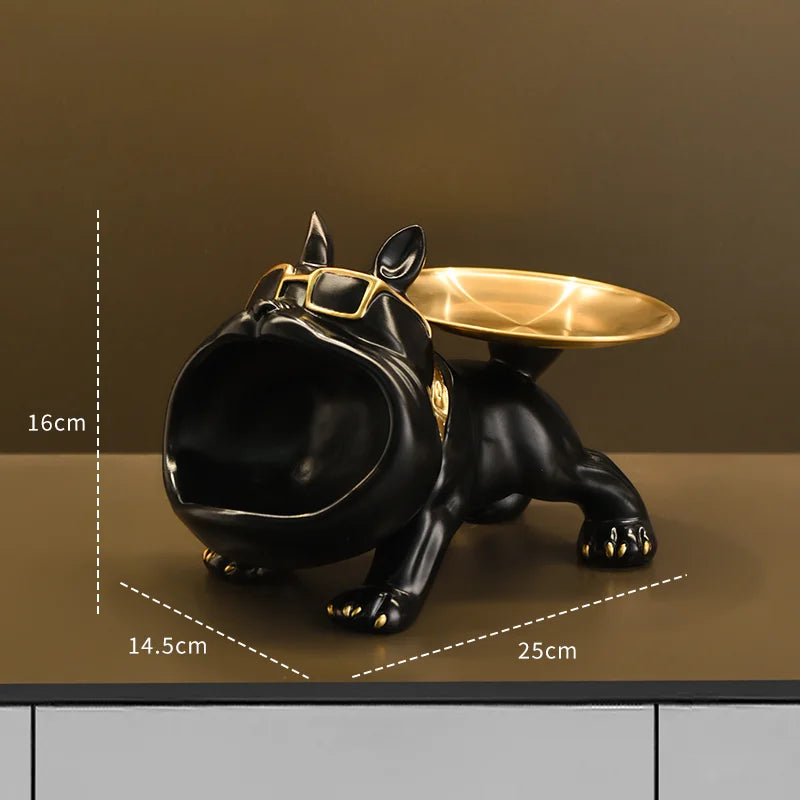 Resin Bulldog Statue Storage