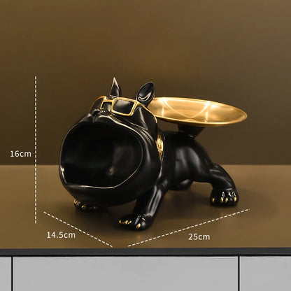 Resin Bulldog Statue Storage