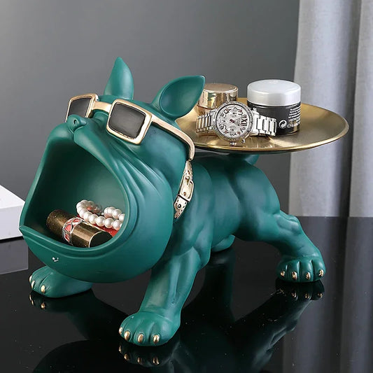 Resin Bulldog Statue Storage