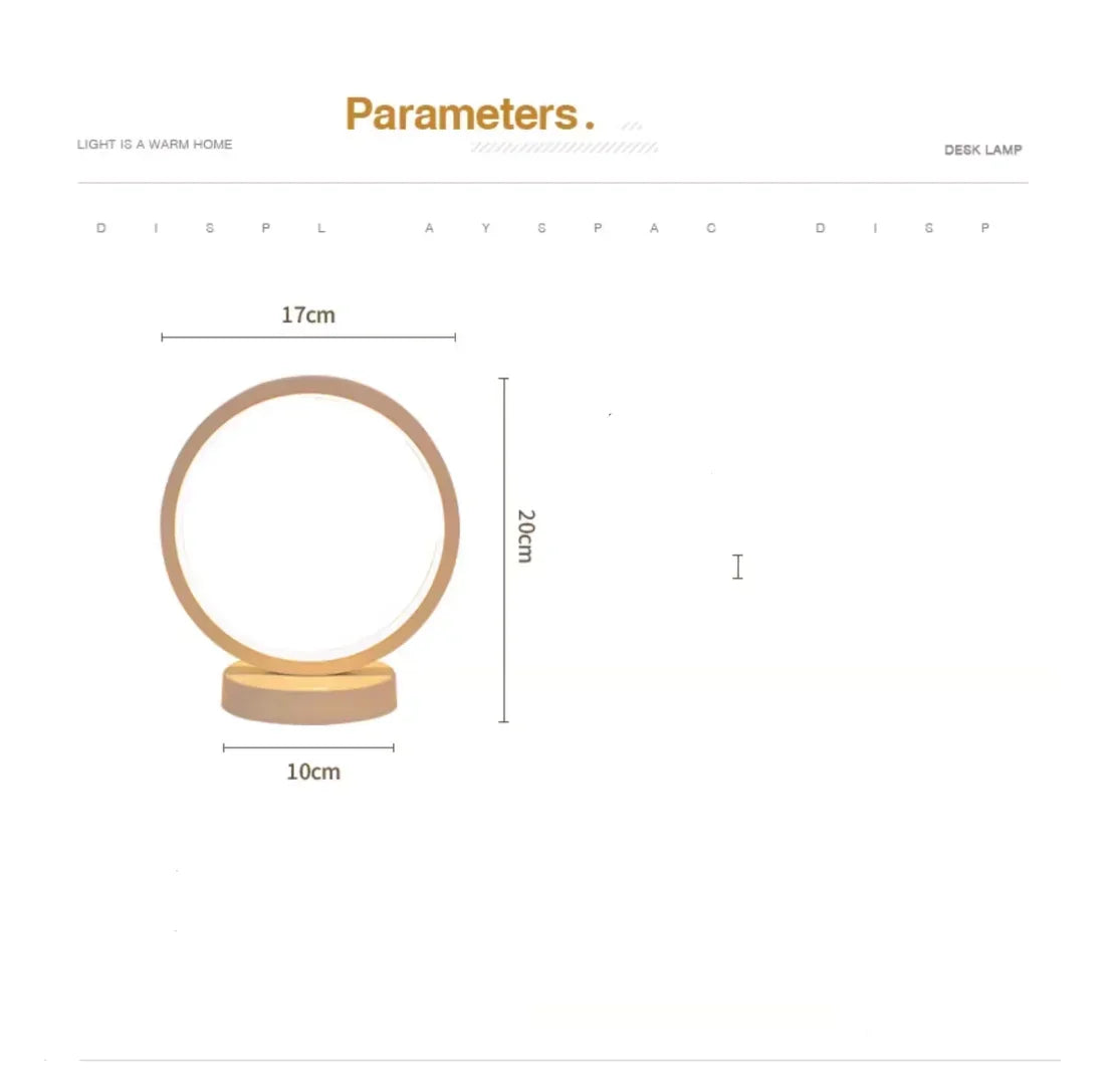LED Circular Ring Table Lamp