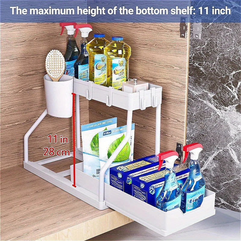 Multi Layer Pull Out Storage Rack