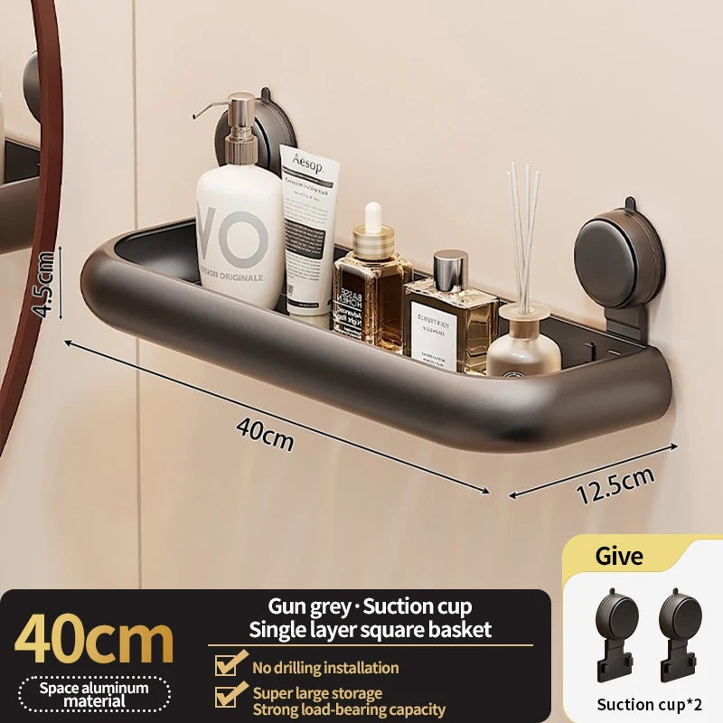 Wall Mounted Bathroom Organizer Rack