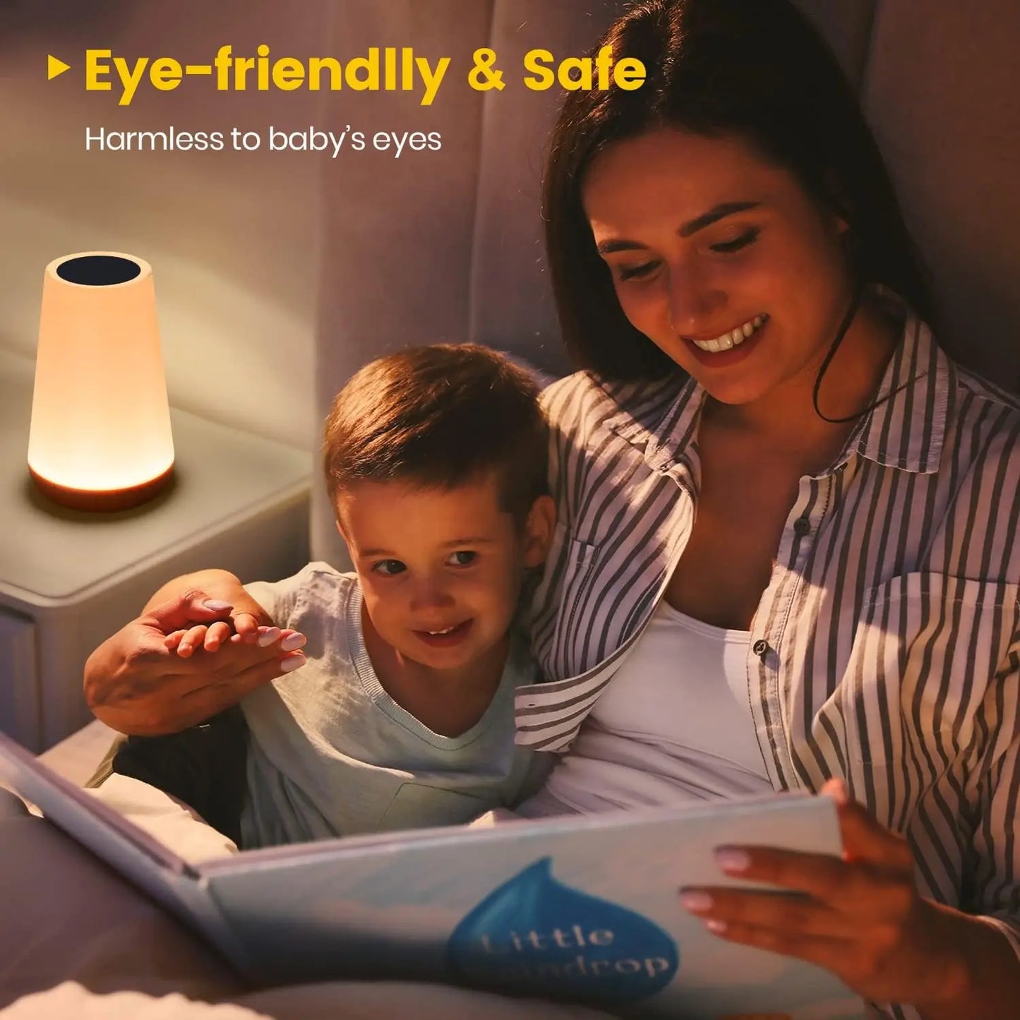13 Colors Touch Remote Dimmable Rechargeable Lamp