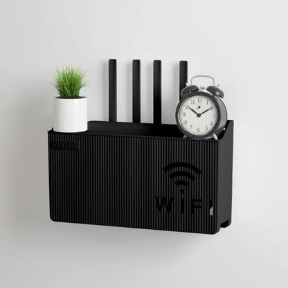 Router and set-top box storage rack