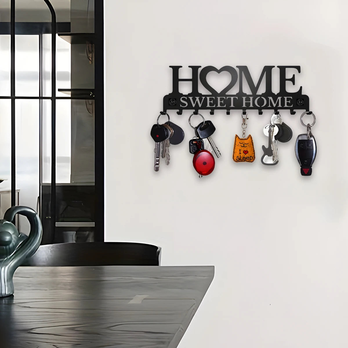Wall-mounted key holder