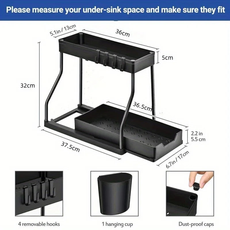 Multi Layer Pull Out Storage Rack