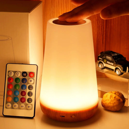 13 Colors Touch Remote Dimmable Rechargeable Lamp