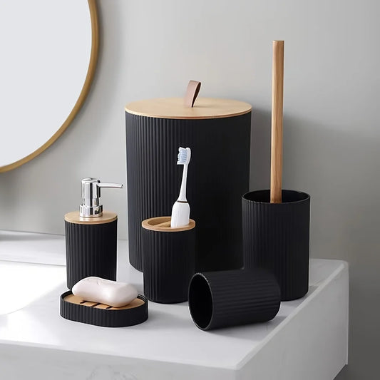 6 Piece Bathroom Accessories Set