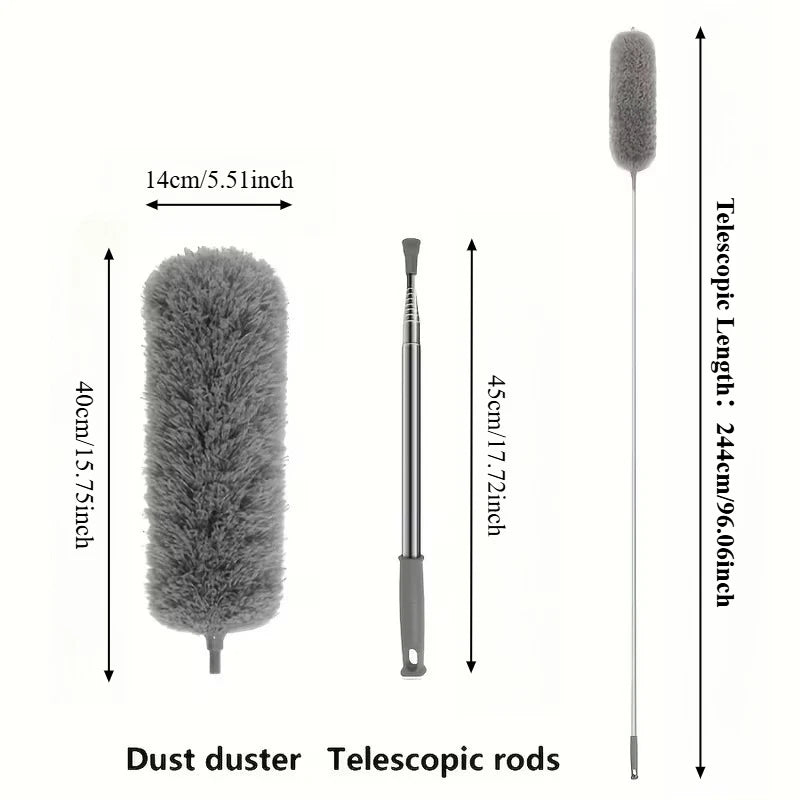 Duster Extension Rod Washable Ceiling Cleaning Tool