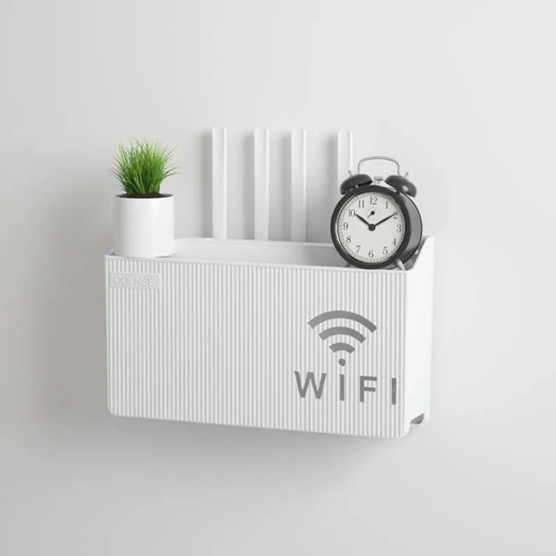 Router and set-top box storage rack
