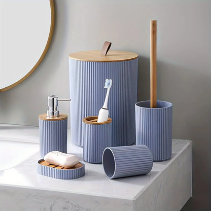6 Piece Bathroom Accessories Set