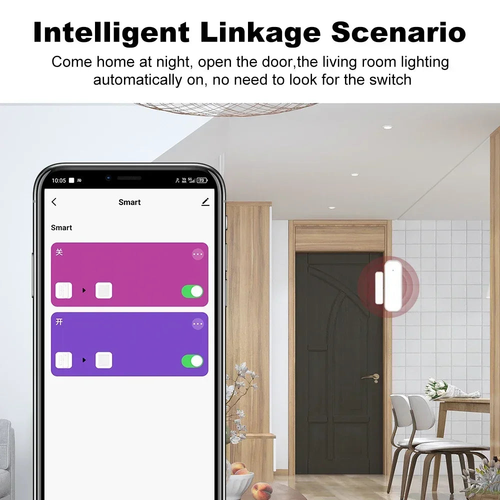 Smart Door Window Sensor Wireless Alarm