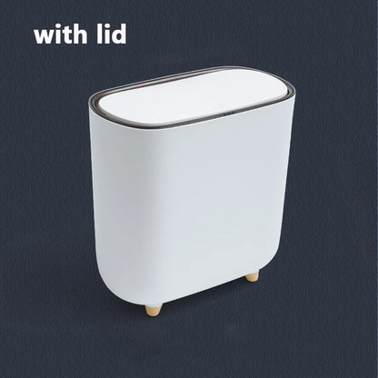 Slim Bathroom Trash Can